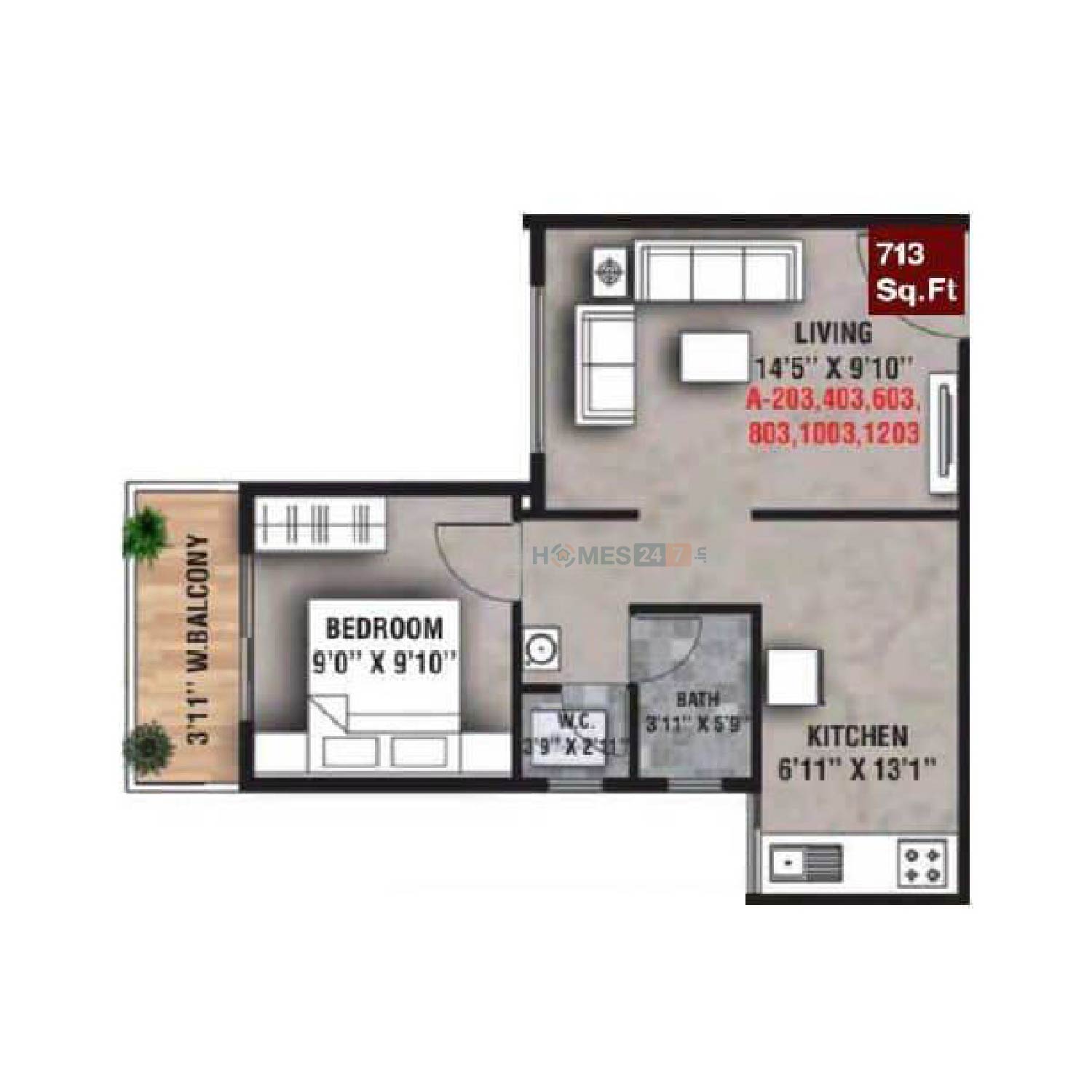 Jaybhave Raj Crest Floor plan